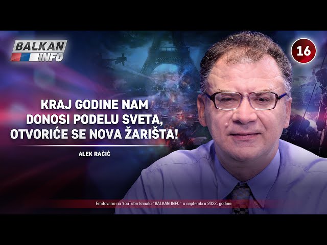 INTERVJU: Alek Račić - Kraj godine nam donosi podelu sveta, otvoriće se ...