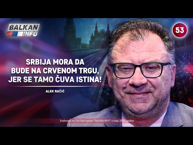 INTERVJU: Alek Račić – Srbija mora da bude na Crvenom trgu, jer se tamo ...
